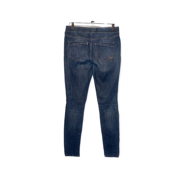 EXPRESS Distressed Pull On Mid Rise Jean Legging 6L - Picture 2 of 13